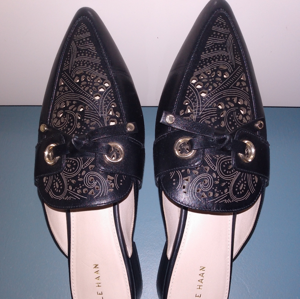 NWOT Cole Haan Leather mules